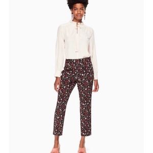 kate spade Black Floral Pants